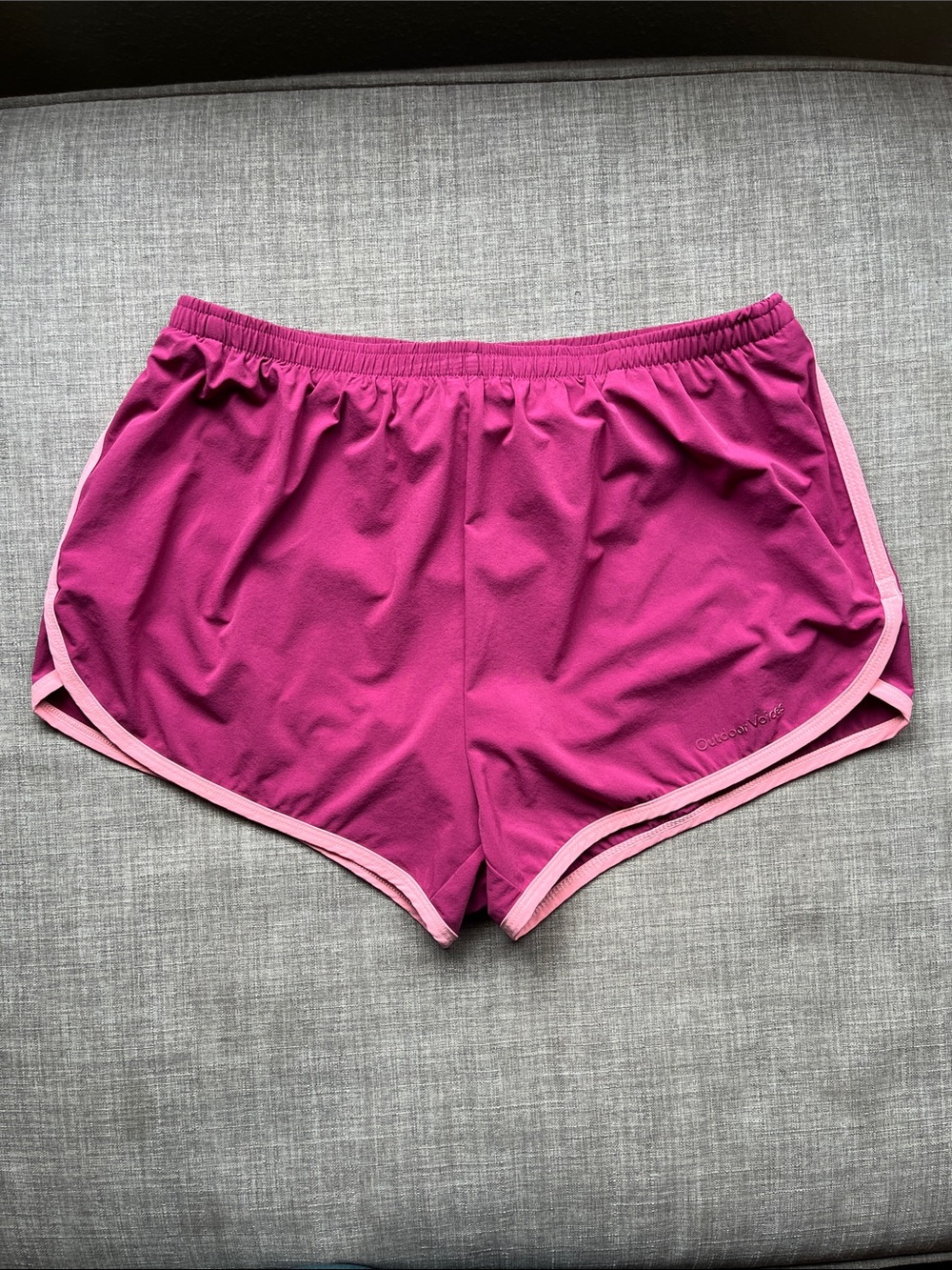 Outdoor Voices Dark Pink Lined Athletic Running Shorts M